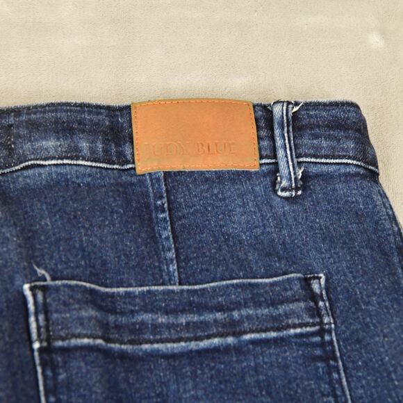 Judy Blue Jogger Jeans Womens 15/32 (33x30) Blue Denim Drawstring High Rise - Picture 5 of 11